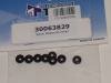 Team Titan 30063829K Servo mount 3mm threaded washer, Black (8)