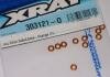 XRay 303121-O Alu shim 3x6x0.5mm Orange (10)