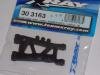 XRay 303163 T3/T2 Rear Suspension Arm Hard Rubber Spec V2, 3 roll bar mounts
