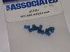 Associated 31197 Arm mount nuts, blue. (8)