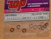TOP AW-S050SG Gold spacers 1/8th, 3.3mm x 0.5, (10)
