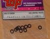 TOP AW-S100BK Black spacers 1/8th,3.3mm hole x 1.0  (10)