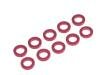 TOP AW-S100RD Red spacers 1/8th x 1.0mm thick (10)