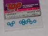 TOP AW-S150LB 1.5mm thick 1/8th hole washers, light blue (10)