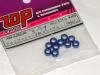 TOP AW-S250DB 1/8th hole alloy spacers 2.5mm thick. Dark blue (10)