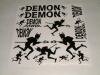 Demon Black Decal Sticker Sheet - Various sizes