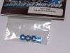 Fastrax Fast M4B 4mm blue locking nuts (4)