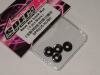 SPEC.R SPR025-NUBK 4mm Alloy Serrated wheel nuts Black (4)