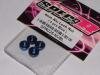 SPEC.R SPR025-NUBL  4mm Alloy Serrated wheel nuts Black (4