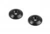 XRay 353565 Rear wing support shim Black plastic (2)