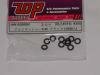 TOP AW-S050BK Black shims 1/8th, 3.3mm x 0.5mm (10)