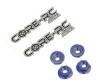 Core RC CR035 Blue serrated alloy wheel nuts (4)