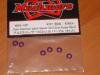 MuchMore MW3-10P Aluminium Adjust Spacer 3.0 x 1.0mm Purple 6 pk
