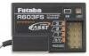 Futaba R603FS 2.4Ghz FASST 3 channel receiver. Gold dot