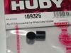 Hudy 109325 X1 F1 Alu 1/10th Formula wheel axle adapter. (2)