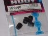 Hudy 109360 Alloy Wheel Nut 4mm Spinners Black (4)