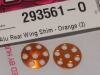 Hudy 293561-O Alu rear wing shim Orange (2) Hudy 293561-O Alu rear wing shim Orange (2)