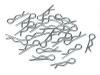 HPI 6122 Body pins for 6mm posts. Silver flat. (20 pcs)