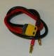 Demon DXT60-4mm Connecting lead. XT60 Female plug to 4mm males. 30cm 12G wire. Demon DXT60-4mm Connecting lead. XT60 Female plug to 4mm males. 30cm 12G wire.