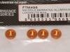 Fastrax FTM4GS M4 Orange serrated alum. wheelnuts. (4) Fastrax FTM4GS M4 Orange serrated alum. wheelnuts. (4)