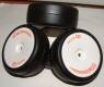 GRP GVX11L-C32 1/10th touring carpet tyres . 32 compound ,light inserts. Strong wheels. (4)