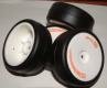 GRP GVX11L-C28 1/10th touring Carpet tyres . 28 compound ,light inserts. Strong wheels. (4)