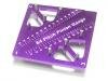 3Racing ST-007 Pinion gauge and holder. Purple