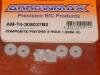 Arrowmax T4-308037B2 XRay T4 large bore shock pistons. 3 hole 1.2mm. (4) Arrowmax T4-308037B2 XRay T4 large bore shock pistons. 3 hole 1.2mm. (4)