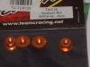 TeamC TC-TU0120 Orange flanged serrated alloy 4mm wheel nuts (4)