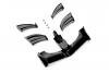 XRay 371203-K X1 F1 Front adjustable wing. - Black - ETS approved