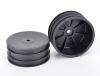 Schumacher U4495 Front wheel 4WD Hex drive. Black. Pair